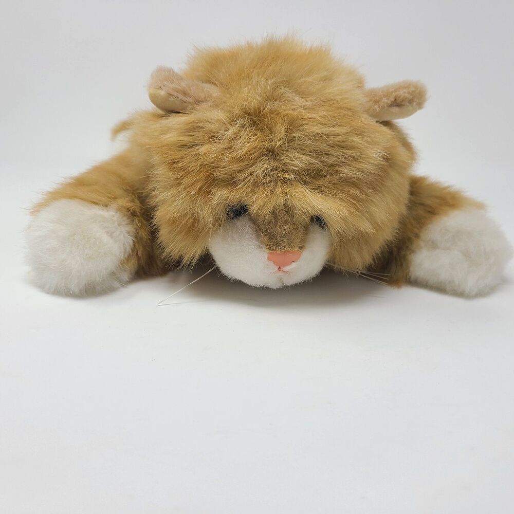 Vintage Ty Al E Kat 20" Plush Orange Tabby Cat Stuffed Animal Toy 1987